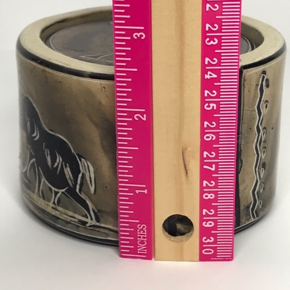 Hand Painted African Animal Stone Coasters Holder - Picture 9 of 14